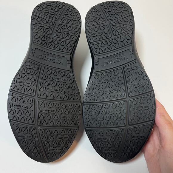 Vionic Pro Fiona Slip On Shoes Black Patent Sz 7.5 Nursing Hospital Med Non Slip - Picture 5 of 9